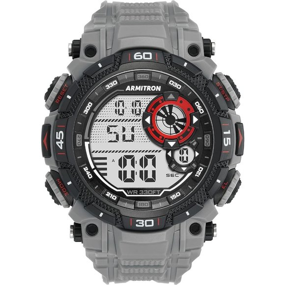 Men's Digital Chronograph Resin Strap Sport Watch - Picture 1 of 3